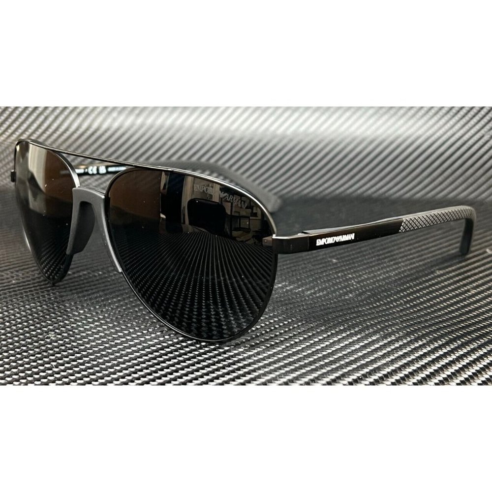 Emporio Armani Black 61mm Mens Sunglasses